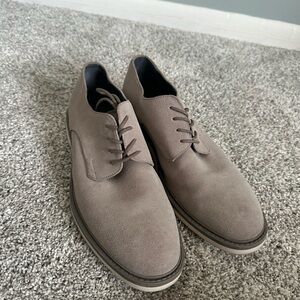 Calvin Klein Men's Classic Gray Suede Shoes